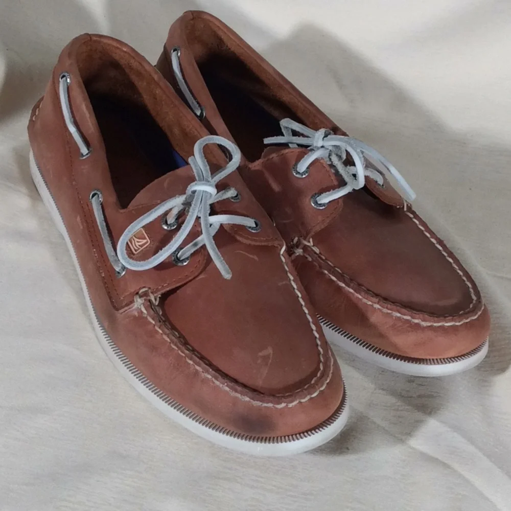 Sperry Top Sider 2 Eye Leather Upper-Size 11M